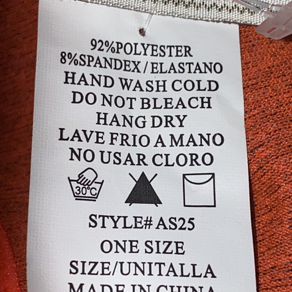 Active wear set in gray & orange one size NWT - Picture 6 of 9